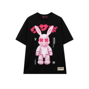 Oversized Graphic T-Shirt – Black
